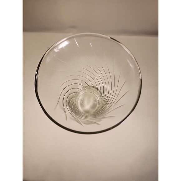 Vintage Clear Flaired Top Heavy Bottom Glass Vase - Picture 2 of 6